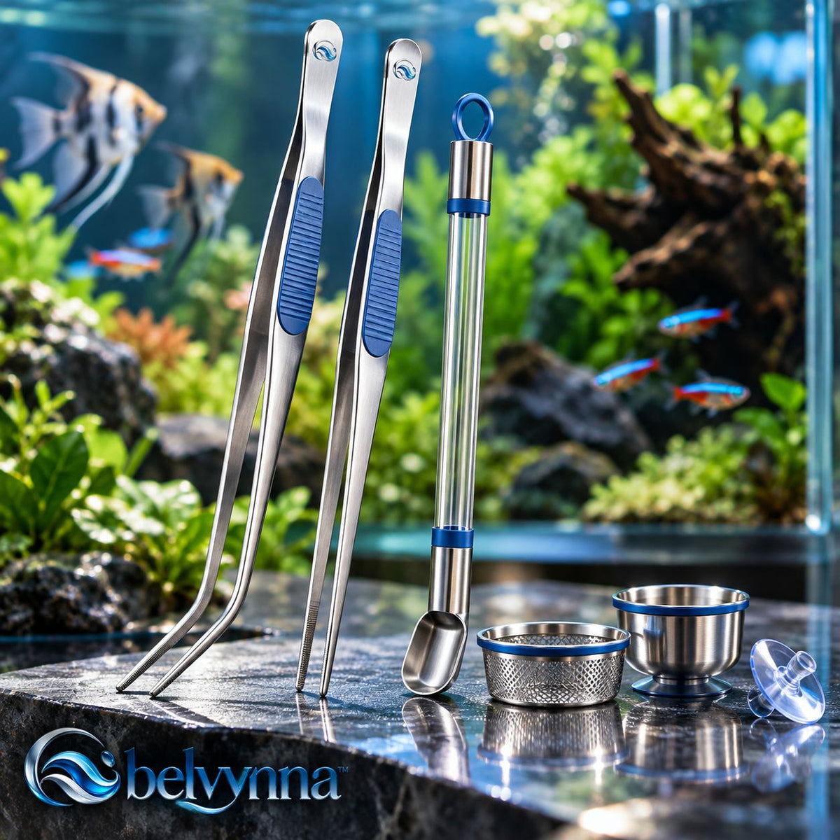 belvynna Aquarium Feeding Tool Set