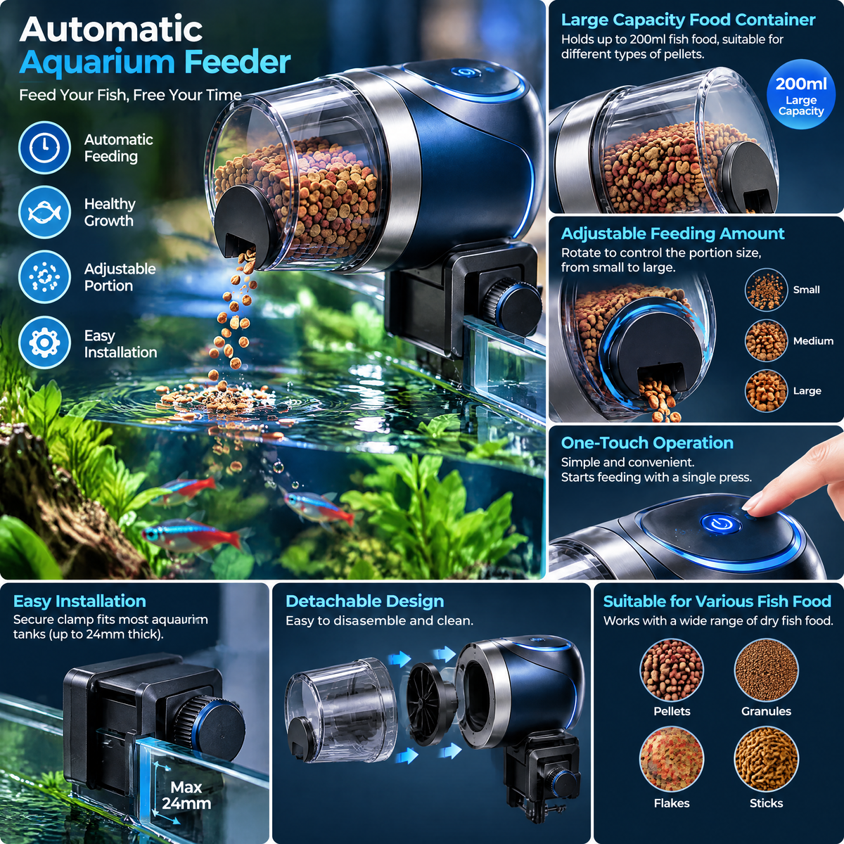 belvynna Automatic Aquarium Feeder