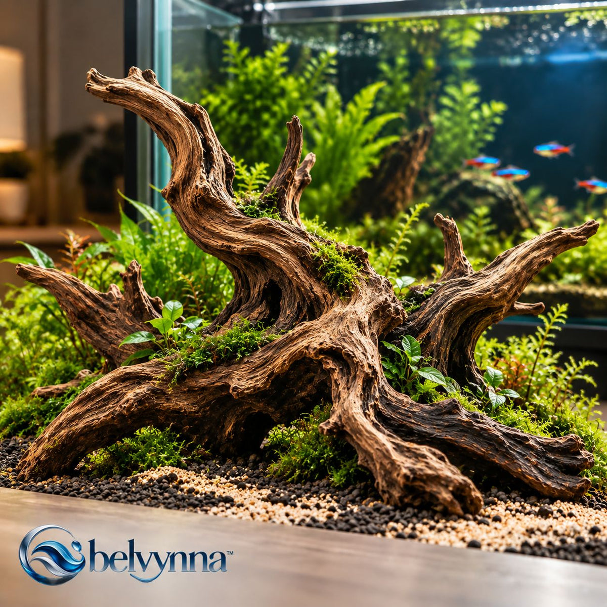 belvynna Natural Driftwood Aquarium Decor