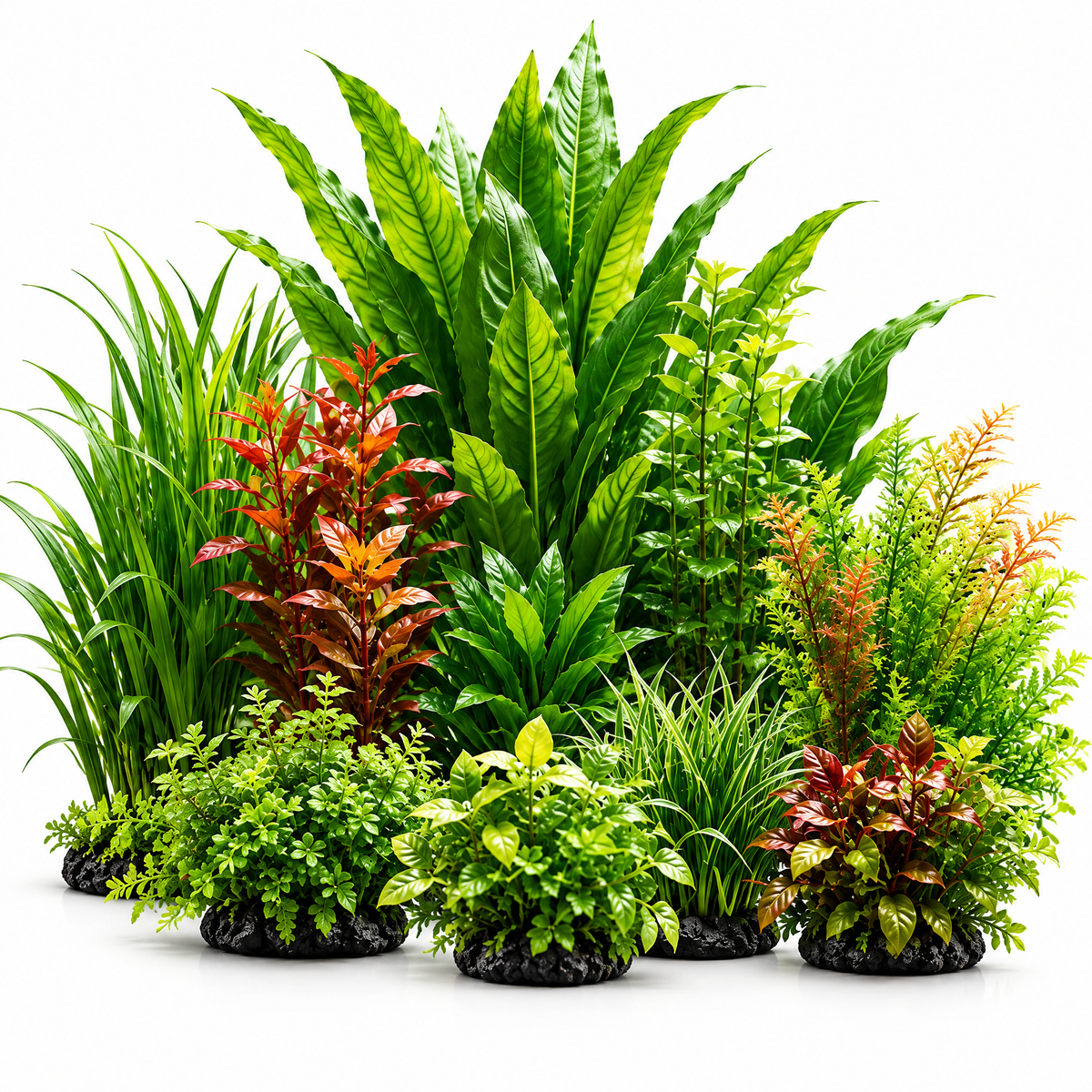 belvynna Realistic Aquatic Plant Set