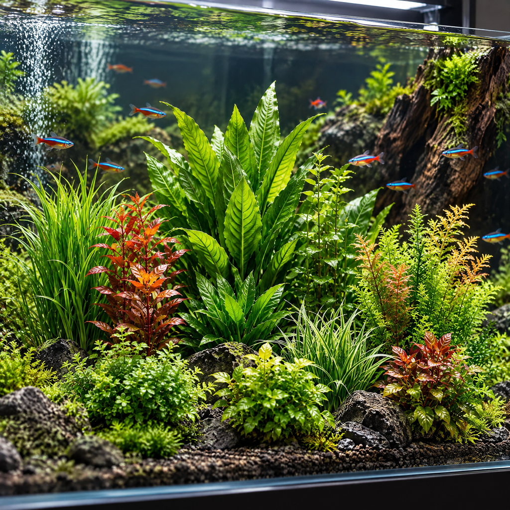 belvynna Realistic Aquatic Plant Set