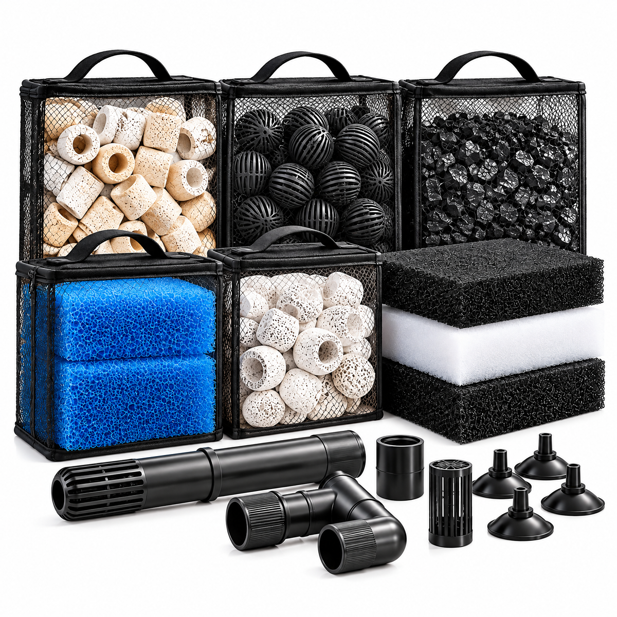 belvynna Aquarium Filter Media Kit